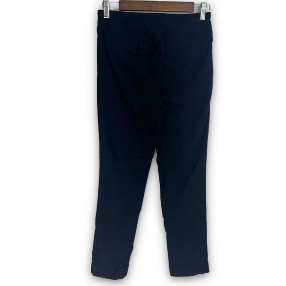 Tribal Black High-Rise Rayon Blend Pull-On Cuffed Cropped Trousers‎ Size 4 - Picture 2 of 12